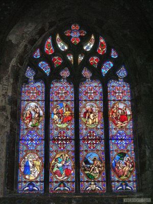 Mirepoix - Vitrail cathédrale Saint-Maurice